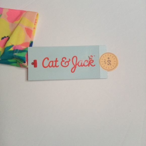 Cat & Jack Kids Swim Set - Multicolor Floral - Picture 6 of 10